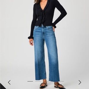 NWT PAIGE Light Blue Wide Leg High Rise Anessa Jeans